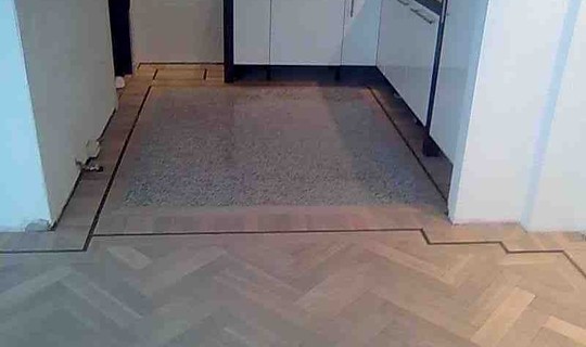 verouderde visgraat combinatie hardsteen